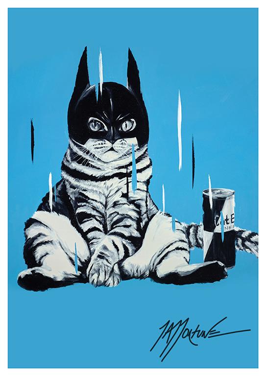 Bat-Cat Ready for Anything Print